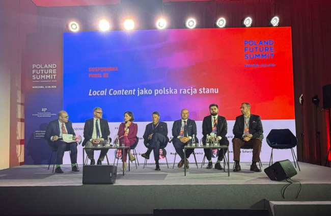 Panel dyskusyjny Poland Future Summit – debata „Local Content jako polska racja stanu” z udziałem ekspertów rynku i przedstawicieli biznesu.